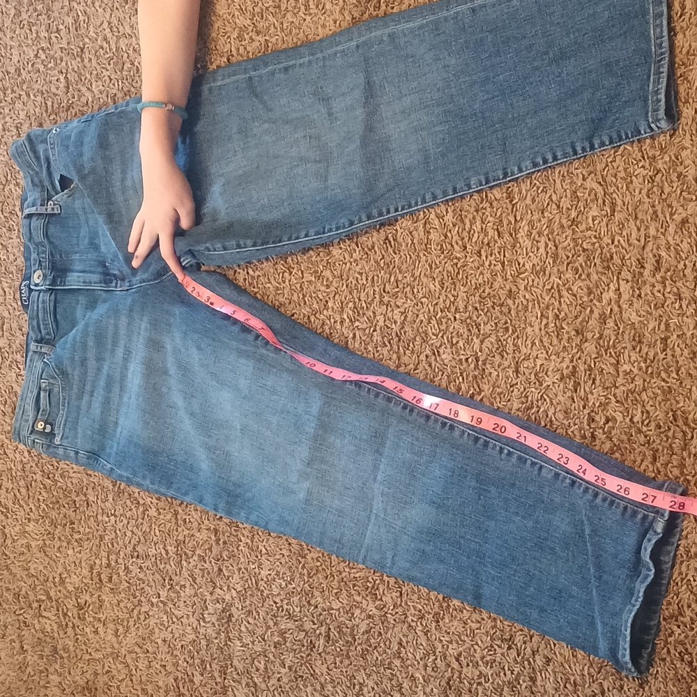Chaps Dark Blue Straight Leg Jeans Short - Picture 6 of 7